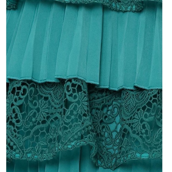 MOSSMAN *Change of Heart*  Lace Mini Dress | Jade Green |  US Size 2 | NWT - Picture 7 of 16